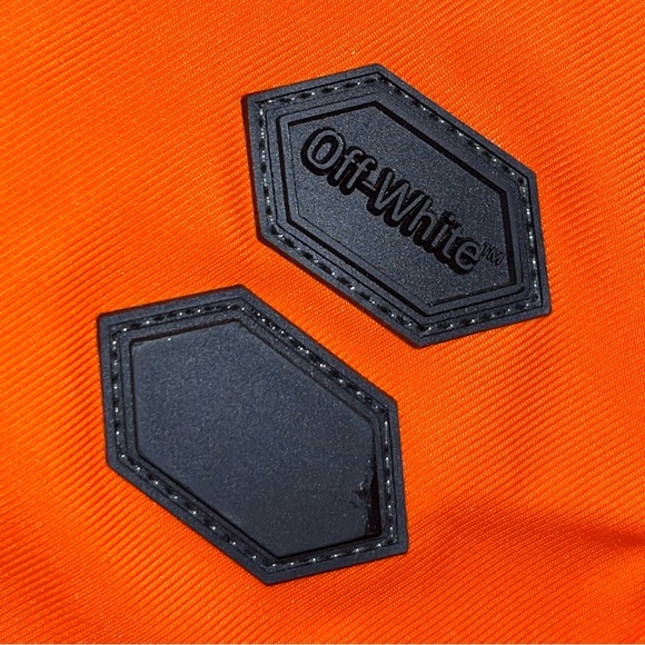 Off-White Nylon Oversized Pants Orange Tailoring Fit Size 48 - Picture 3 of 14